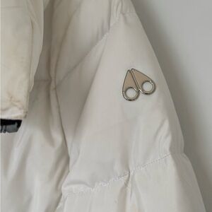 Moose Knuckles White Puffer Coat